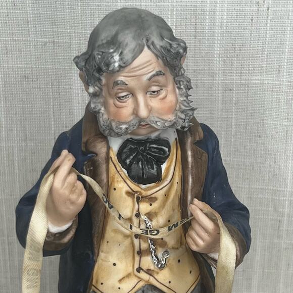 Vintage 60s Pucci Bisque Porcelain Figurine The Tycoon Japanese Capodimonte 3464 - Picture 3 of 15